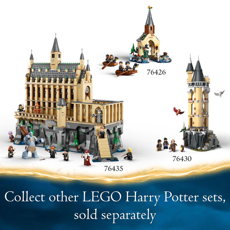 LEGO Harry Potter Hogwarts Castle: The Great Hall Set, Collectible Toy Playset for Kids, Boys & Girls, with 11 Minifigures Incl. Hermione Granger and Ron Weasley, Wizarding World Gift for Fans 76435