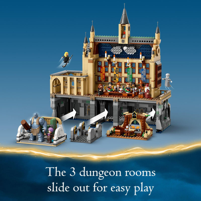 LEGO Harry Potter Hogwarts Castle: The Great Hall, Castle Toy Playset with 11 Minifigures, Harry Potter Collectible, Magical Gift for Boys, Girls or Any Fan, Harry Potter Toy for 10 Year Olds, 76435