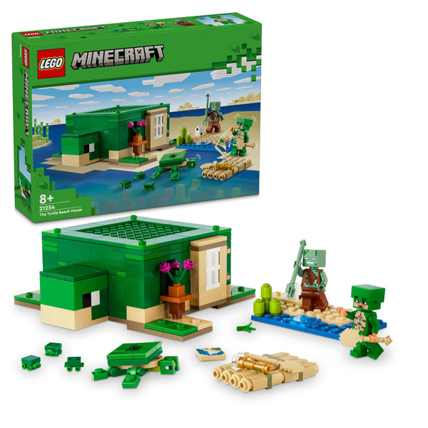 LEGO Minecraft The Turtle Beach House Animal-Care Toy for Kids, Girls and Boys Aged 8 Plus Years Old, Building Set with Characters and Figures from the Game, Gift for Gamers 21254