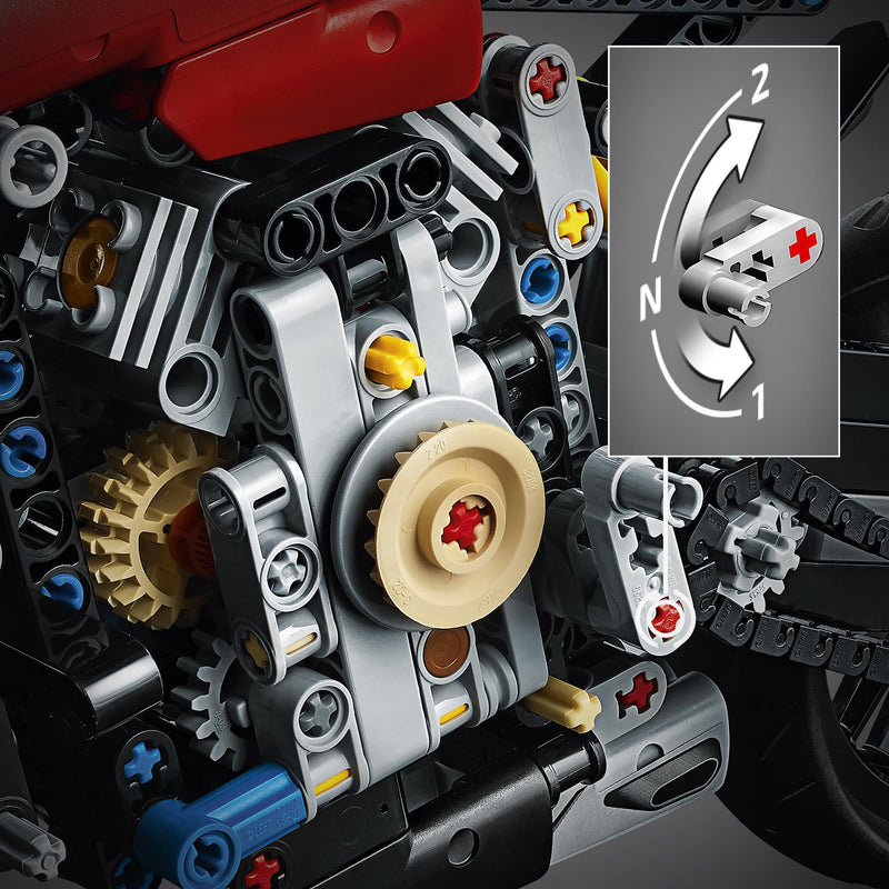 LEGO Technic Ducati Panigale V4 R 42107 Motorcycle Toy Building Kit (646 pieces), Build A Model Motorcycle, Featuring Gearbox and Suspension