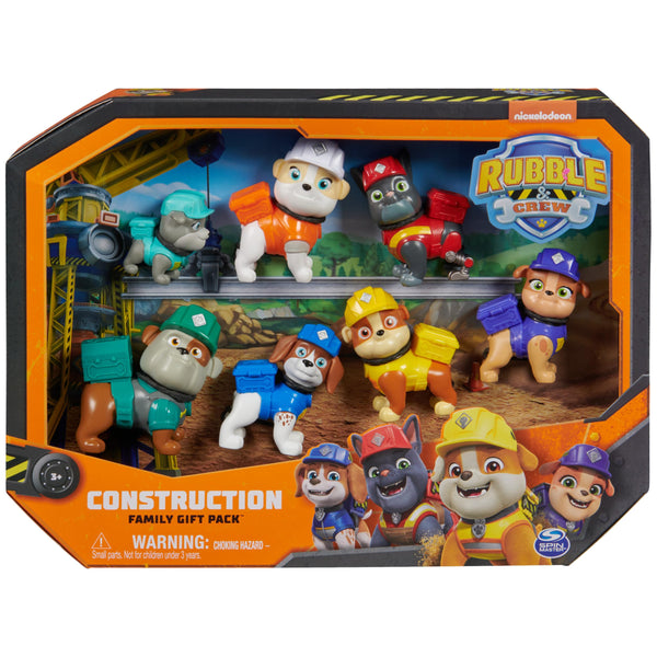 Rubble and Crew, Toy Figures Gift Pack, with 7 Collectible Action Figures, Kids’ Toys for Boys and Girls Aged 3+