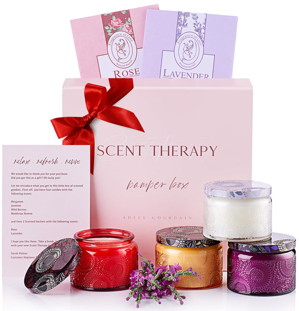 Candle Gift Set for Women – Long Burning Aromatherapy Scented Candles Gift for Ladies. Candles Gift for Mother's Day, Women's Day, Birthday & Mum - Gift Guide