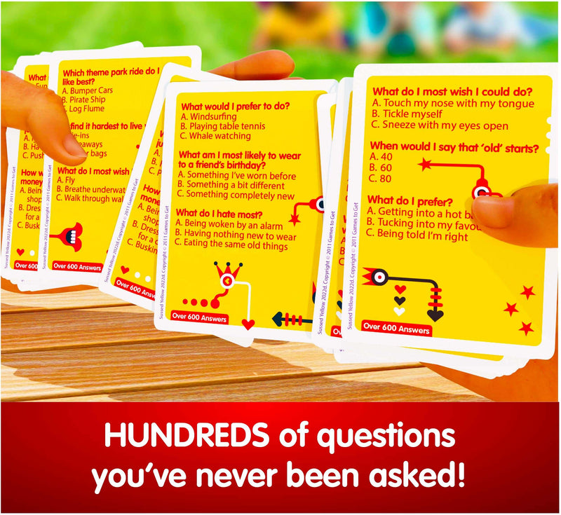 SUSSED The Wacky Social Card Game | How Well Do You Know Each Other? | For Kids & Families | Great Stocking Filler Hello Yellow Deck - Gift Guide