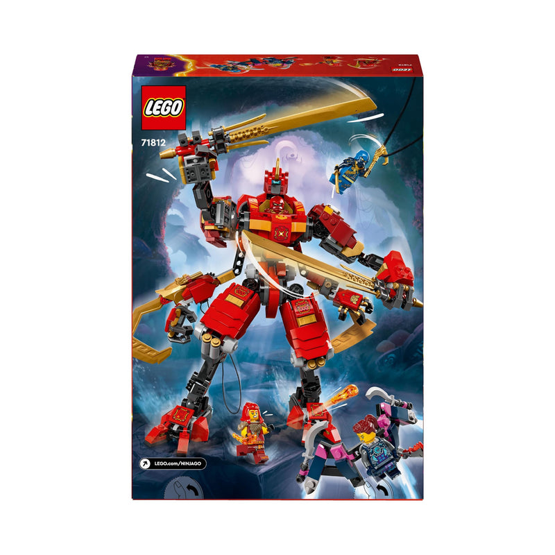 LEGO NINJAGO Kai’s Ninja Climber Mech Toy Set, Buildable Action Figure for 9 Plus Year Old Boys, Girls & Kids with 4 Character Minifigures Incl Kai for Independent Play, Birthday Gift Idea 71812