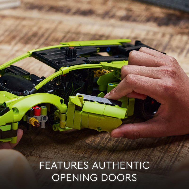 LEGO Technic Lamborghini Huracán Tecnica 42161 Advanced Sports Car Building Kit, Lamborghini Toy, for Kids Ages 9 and Up who Love Engineering and Collecting Exotic Sports Car Toys, 6425785