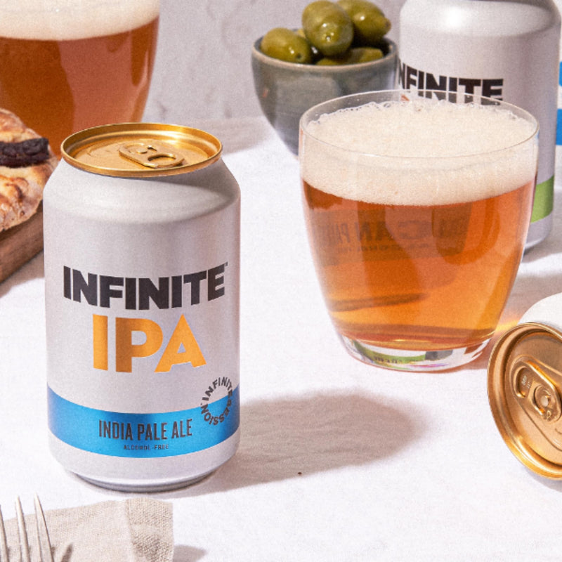 Infinite Session IPA - Alcohol Free Beer - Case of 12 x 330ml cans - Gluten-Free, Vegan - 35 calories per can - Award Winning Craft Beer - Brewed in the UK