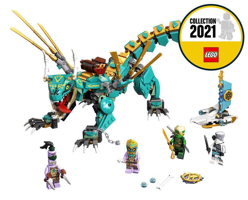 LEGO 71746 NINJAGO Jungle Dragon Building Set, with Ninja Lloyd and Zane Minifigures, Toys for 8 + Years Old Boys and Girls