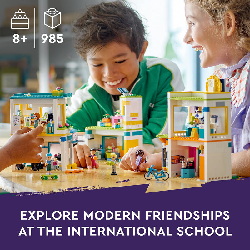 LEGO Friends Heartlake International School Playset, Building Toy for 8 Plus Year Old Kids, Girls and Boys with 5 Character Mini-Dolls & Accessories, Birthday Gift Idea 41731