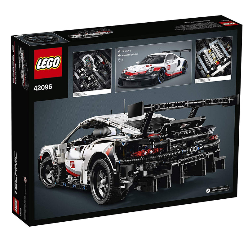 LEGO Technic Porsche 911 RSR 42096 Building Kit, New 2019 (1580 Piece),Black