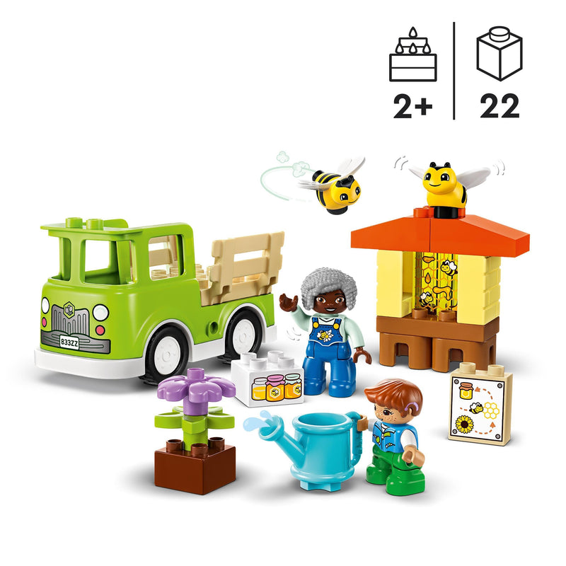 LEGO DUPLO Town Caring for Bees & Beehives, Kids’ Learning Toy with Drivable Truck, Beehive and 2 Figures, Early Development and Activity Toys, Gifts for Toddlers, Boys & Girls Aged 2 Plus 10419