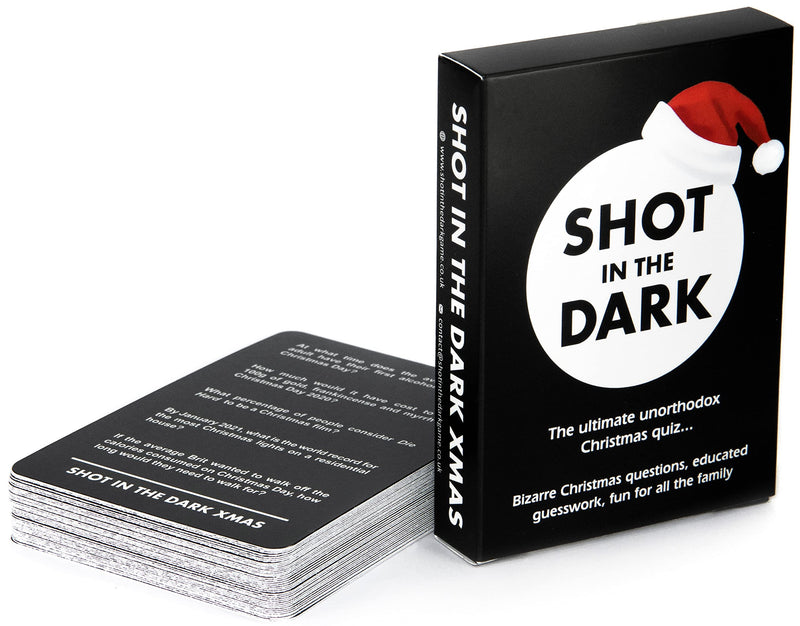 Shot in the Dark: Christmas Quiz Edition | 2+ players | Adults & Kids | Ideal Christmas Stocking Filler Gift - Gift Guide