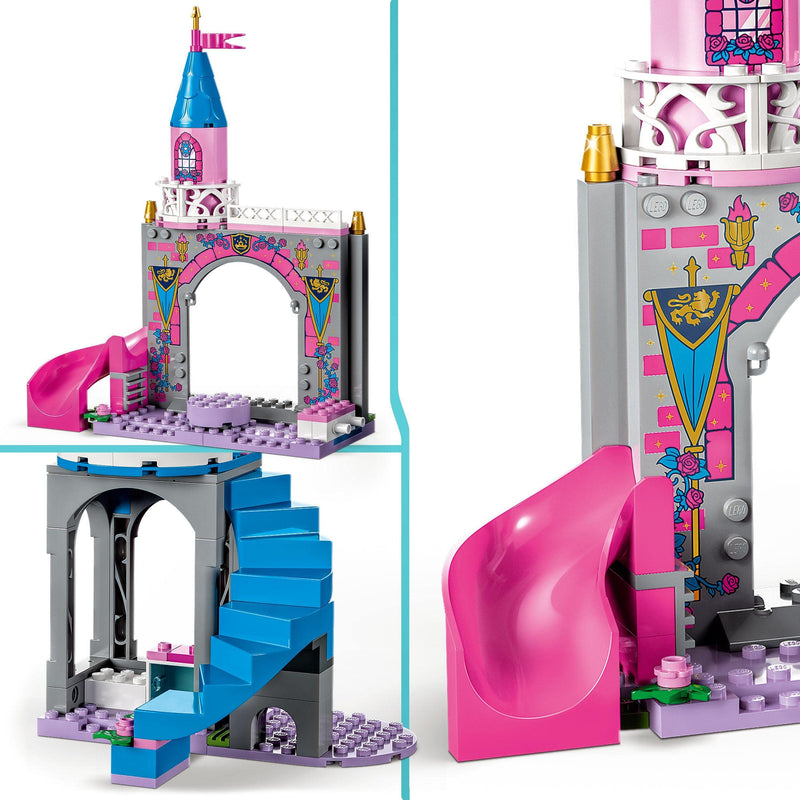 LEGO Disney Princess Aurora's Castle, Builable Toy Playset with Sleeping Beauty, Prince Philip and Maleficent Mini-Doll Figures, Toys for Kids, Girls and Boys Aged 4+ 43211