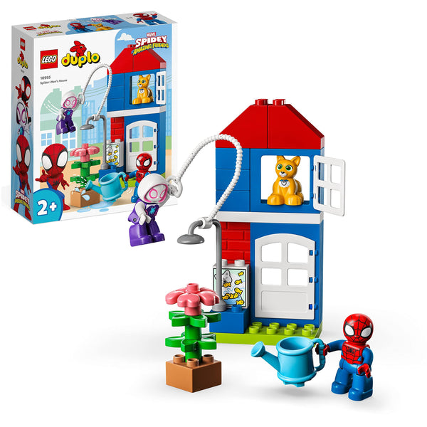 LEGO DUPLO Marvel Spider-Man’s House, Spidey and His Amazing Friends Buildable Toy for 2 Plus Years Old Toddlers, Boys & Girls, Super Hero Set 10995