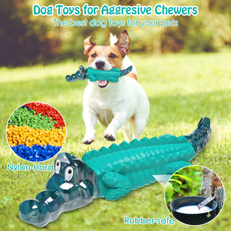 Aleath Indestructible Dog Chew Toys: Dog Toy for Large Medium Breed Dog - Dog Toys for Aggressive Chewers - Tough Dog Toys - Gift Guide