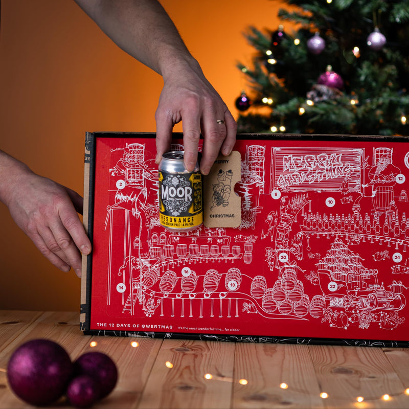 Premium IPA Pale Ale Craft Beer Advent Calendar For Men, 12 x Independent 330ml Cans of British Beer, Bespoke 12 Days of Christmas 2024 Men Advent Calendar Designed & Made in the UK for Beer Lovers - Gift Guide