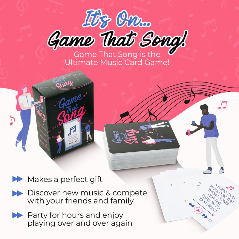 Game That Song - Fun Music Games for Game Night, Exciting Board Games for Adults - Perfect Adult Games and Party Games, Great Gifts for Music Lovers, Couples Game, Stocking Stuffers for Adults