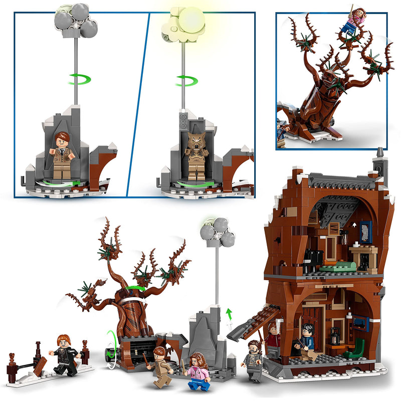 LEGO Harry Potter The Shrieking Shack & Whomping Willow 2 in 1 Wizarding World Toy with 6 Character Minifigures, The Prisoner of Azkaban Set, Gifts for Kids, Girls & Boys 76407