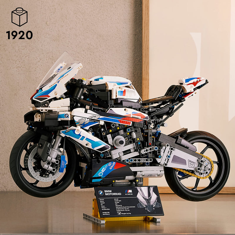 LEGO Technic BMW M 1000 RR Motorbike Model Kit for Adults, Build and Display Motorcycle Set with Authentic Features, Vehicle Gift Idea for Men, Women, Him or Her 42130