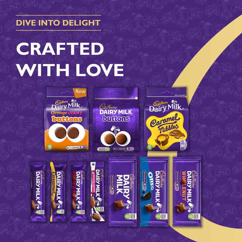 Cadbury Dairy Milk Deluxe Chocolate Hamper, Gift Box of 10 Assorted Chocolate Bars and Bags, 1.04 kg - Gift Guide