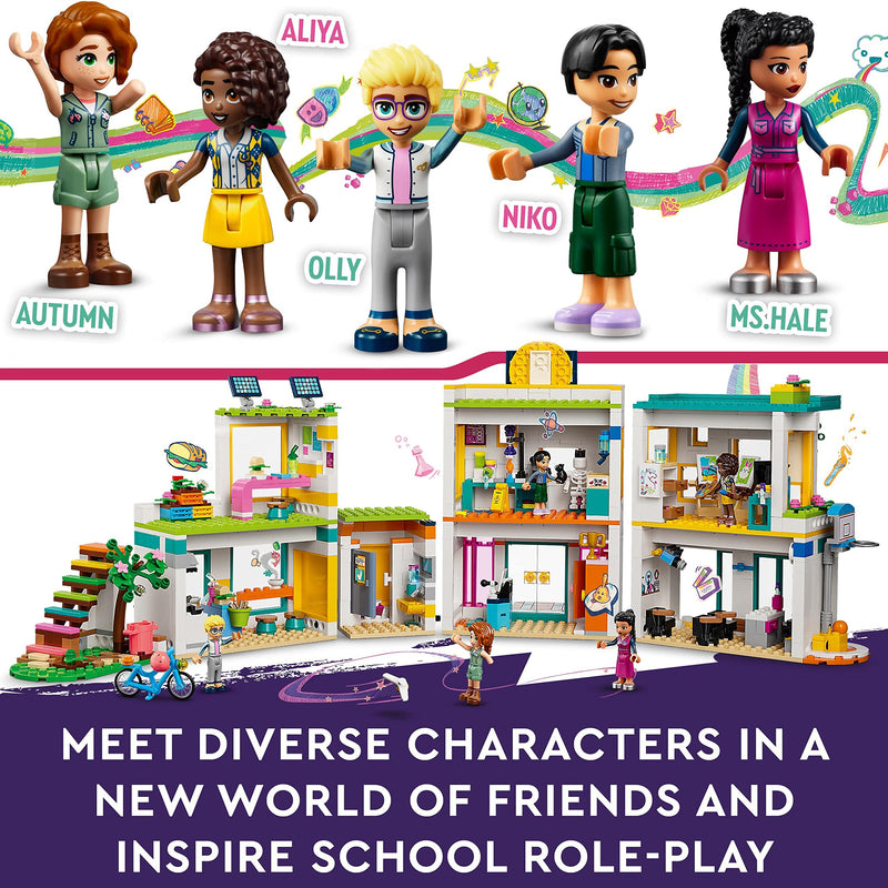 LEGO Friends Heartlake International School Playset, Building Toy for 8 Plus Year Old Kids, Girls and Boys with 5 Character Mini-Dolls & Accessories, Birthday Gift Idea 41731