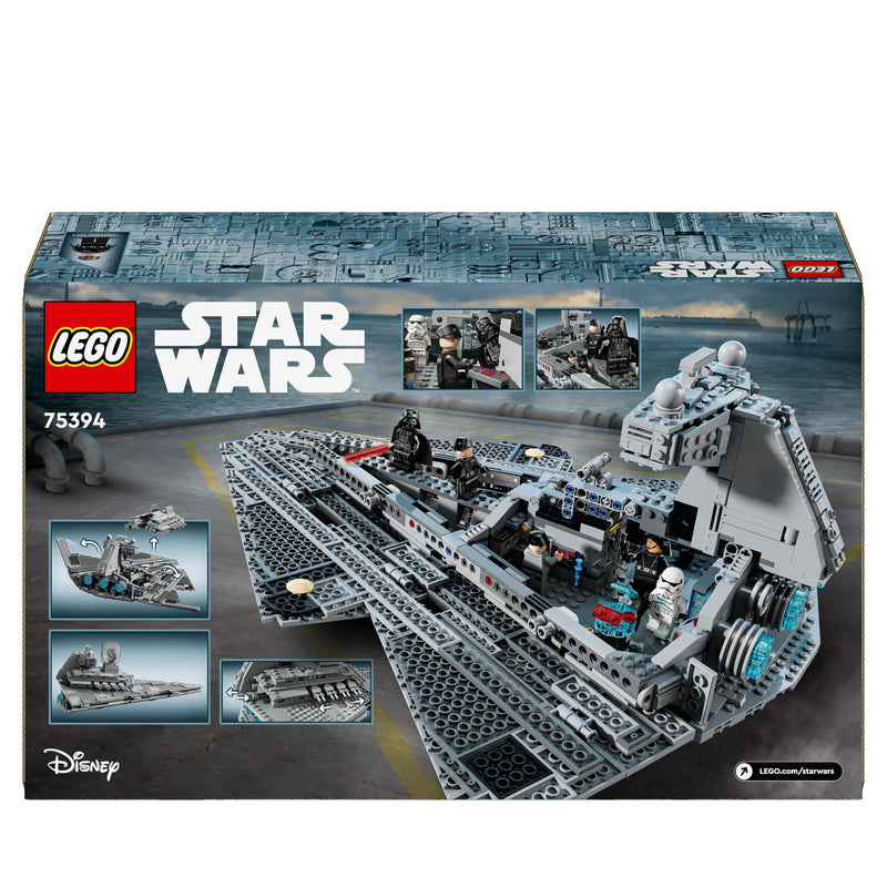 LEGO Star Wars Imperial Star Destroyer Starship Building Toy, Collectible A New Hope Set Includes a Darth Vader Character Minifigure, Birthday Gift for 10 Plus Year Old Kids, Boys & Girls 75394