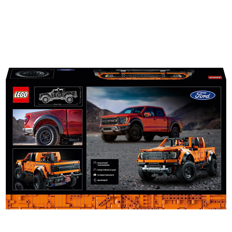 LEGO 42126 Technic Ford F-150 Raptor Pickup Truck Advanced Set for Adults, Collectible Car Model Building Kit with Authentic Details, Gift Idea for Men, Women, Him or Her, 18 year +