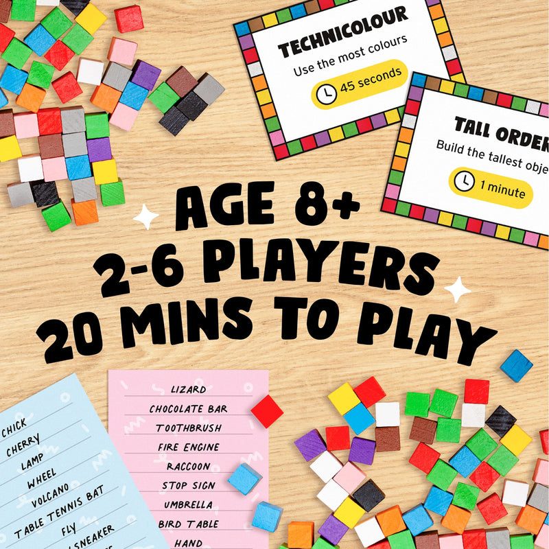 Block Party: Colourful Block Building Family Board Game for Kids Aged 8+, Adults, Teens | Best Christmas Board Games