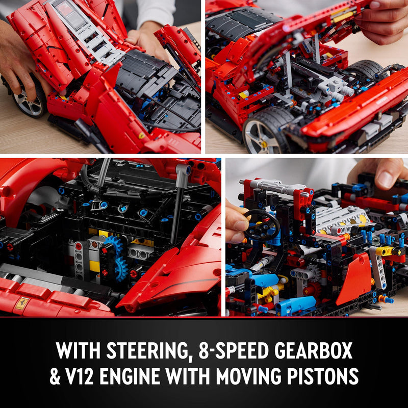 LEGO Technic Ferrari Daytona SP3, Race Car Model Building Kit, 1:8 Scale Advanced Collectible Set for Adults & Teens, Ultimate Cars Concept Series, Gift Idea for Men, Women, Him or Her 42143