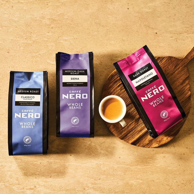 Caffè Nero Discovery Gift Box Selection Pack Roasted Coffee Beans 1KG (5 x 200g) - Gift Guide