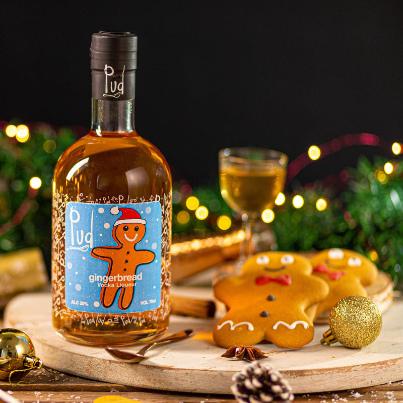 Pud 12 Days of Christmas Flavoured Vodka Liqueurs | 12 x 5cl Miniature Alcohol Bottles | Vodka Taster Selection for Men and Women | Delicious Range of British Sweet Pudding Flavours (22% ABV)