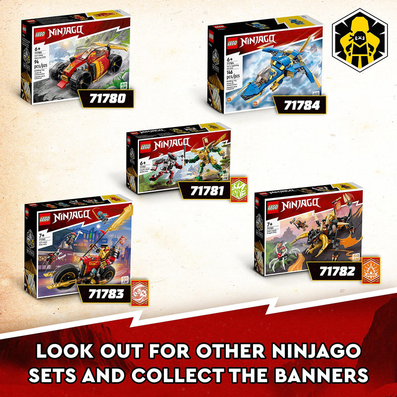 LEGO NINJAGO Kai’s Mech Rider EVO, Upgradable Ninja Motorbike Toy, Mech Action Figure and 2 Bone Warrior Minifigures, Collectible Toys for Kids, Boys & Girls 7 Plus Years Old 71783