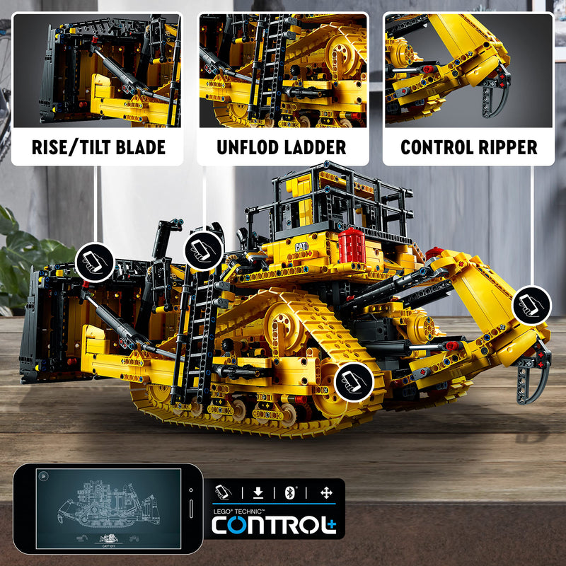 LEGO 42131 Technic App-Controlled Cat D11 Bulldozer Set, Model Building Kit for Adults, Remote Control Construction Motor Vehicle, Gifts for Men, Women, Him or her