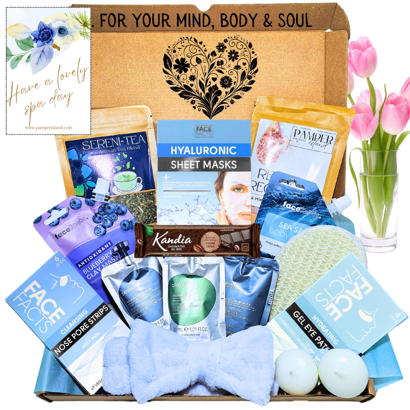 DELUXE BIRTHDAY Spa Gift Box, Pamper Hamper for Women, Pamper Gifts for Her, Self Care Gift Box, Pamper Sets for Women Gifts, Pamper Box, Mother's Day Gift