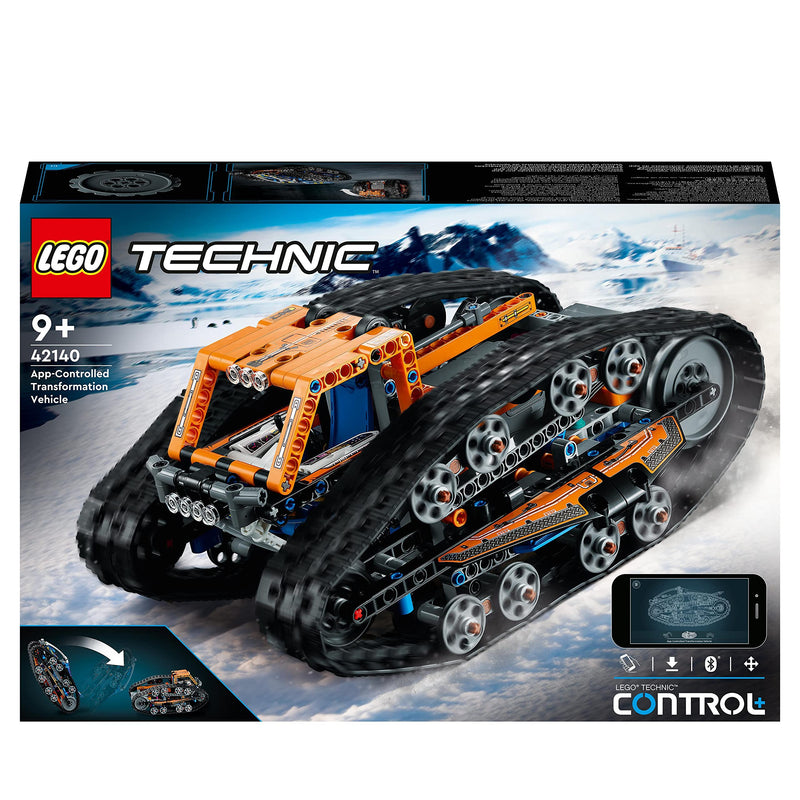 LEGO 42140 Technic App-Controlled Transformation Vehicle, Remote Control Car Toy, 2in1 Set, Off Road RC Flip Toys, Engineering gifts for Kids, Boys & Girls