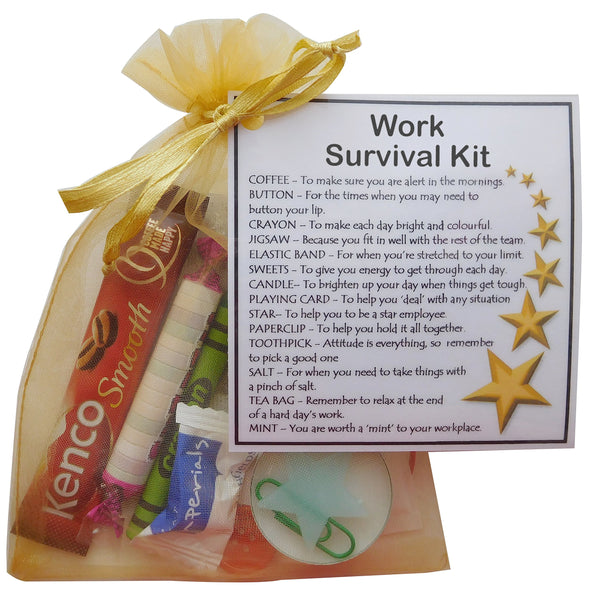 SMILE GIFTS UK Work Survival Kit (New job gift, Secret santa gift for colleague) - Gift Guide