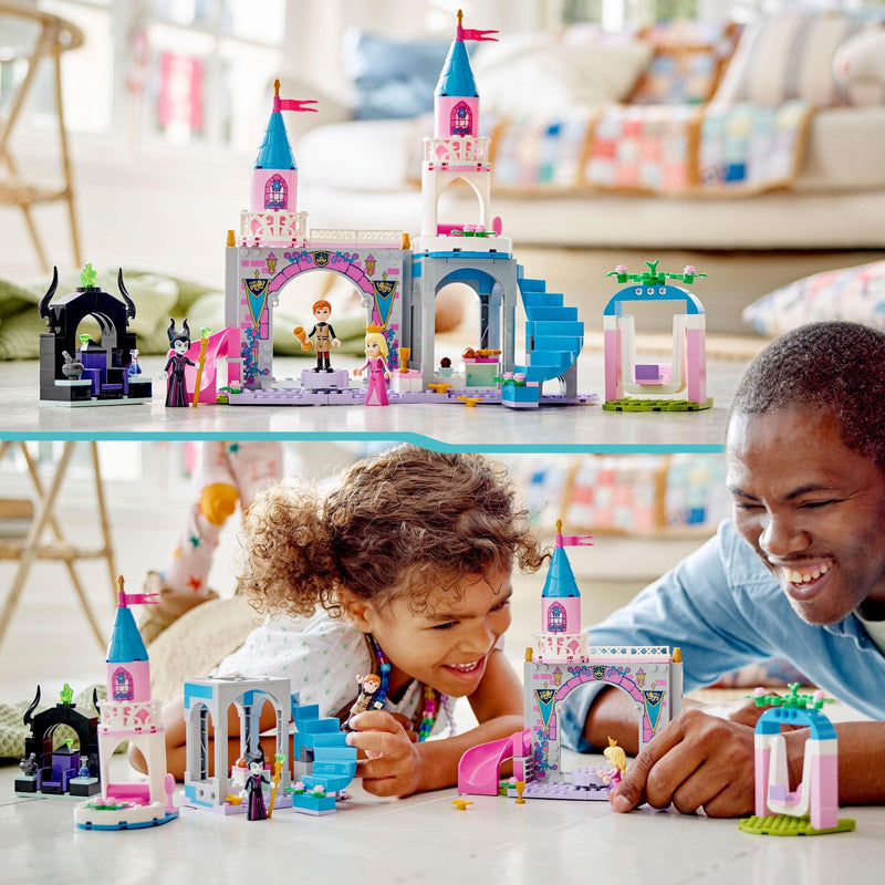LEGO Disney Princess Aurora's Castle, Builable Toy Playset with Sleeping Beauty, Prince Philip and Maleficent Mini-Doll Figures, Toys for Kids, Girls and Boys Aged 4+ 43211