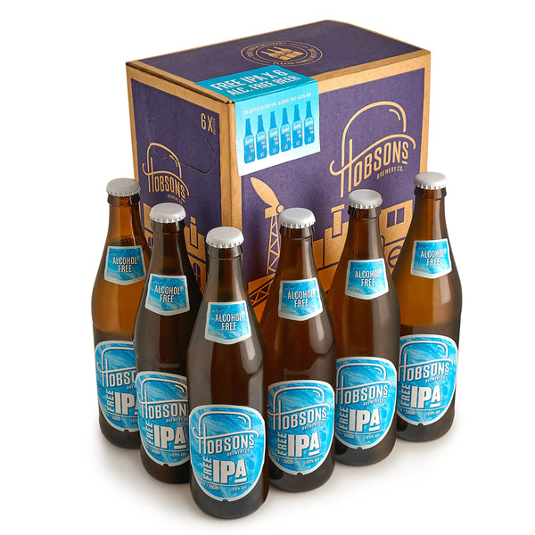 Alcohol Free Beer Hobsons FREE IPA Real Ale - Taster Gift Set – Golden Pale IPA, Non-Alcoholic, Low Calorie (6)