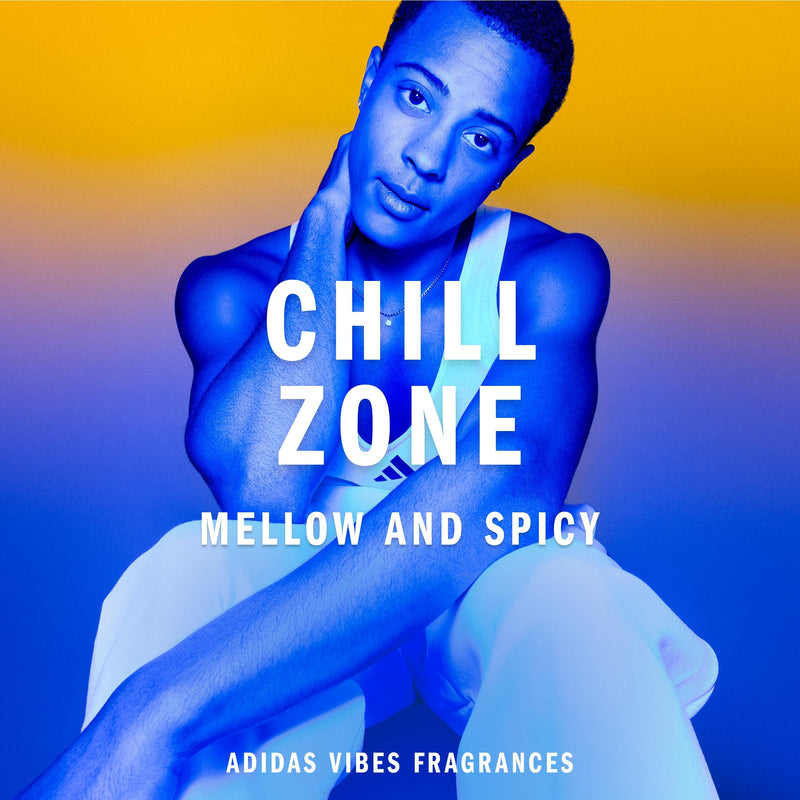 adidas Vibes Chill Zone Eau de Parfum For All, Relaxing and Comforting, Long Lasting Fragrance, Lavender and Vanilla 100ml