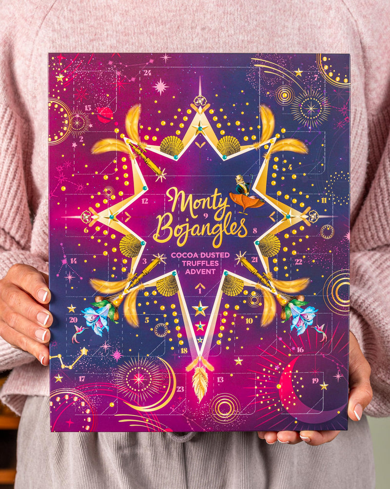 Monty Bojangles Enchanting Winter Nights Advent Calendar 2024 Chocolate Truffles (235g), Gifts For Chocolate Lovers With Delicious Truffles, Luxury Christmas Advent Calendar - Gift Guide