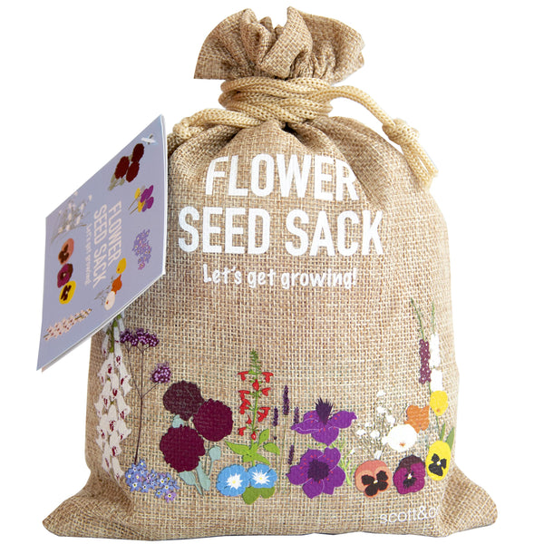 Scott&Co. Flower Seed Variety Pack - 30 Different Varieties of Flower Seeds to Grow Your Own. Butterfly and Bee Attracting, Grow Indoor and Outdoor. Gardening Gifts for Women and Men - Gift Guide