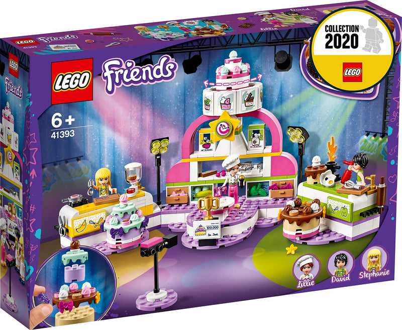 LEGO 41393 Friends Baking Competition Playset with Toy Cakes, Cupcakes & Stephanie Mini Doll, for Girls and Boys 6 Plus Years Old