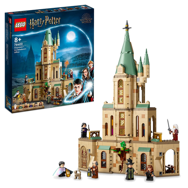 LEGO Harry Potter Hogwarts: Dumbledore’s Office Castle Toy for 8 Plus Year Old Boys & Girls, Set with Sorting Hat, Sword of Gryffindor and 6 Minifigures, Wizarding World Gift for Kids 76402