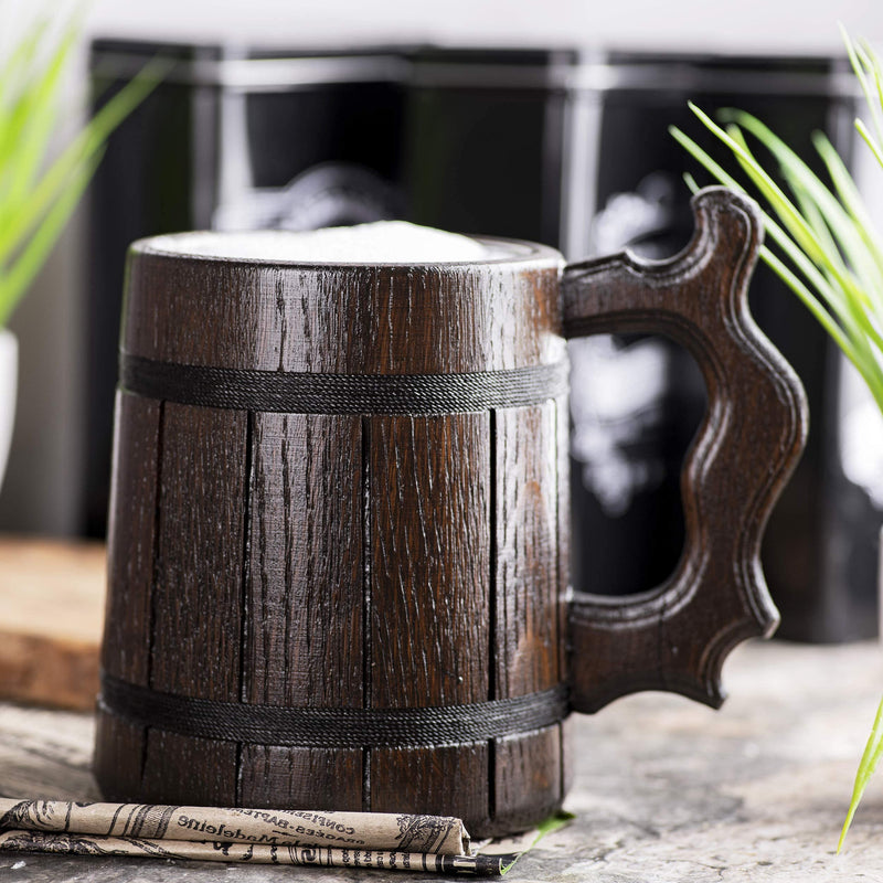 Dungeon Master Mug. Gamer Mug. Wooden Beer Tankard Made in Ukraine. Gift for Boyfriend. Wood Stein Dungeons and Dragons Mug. Wooden Mug. D&D Tankard. Geek Gift for Gamer/for Him. 0.6L 22 ounces