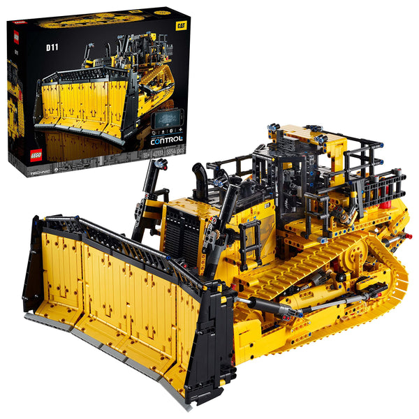 LEGO 42131 Technic App-Controlled Cat D11 Bulldozer Set, Model Building Kit for Adults, Remote Control Construction Motor Vehicle, Gifts for Men, Women, Him or her