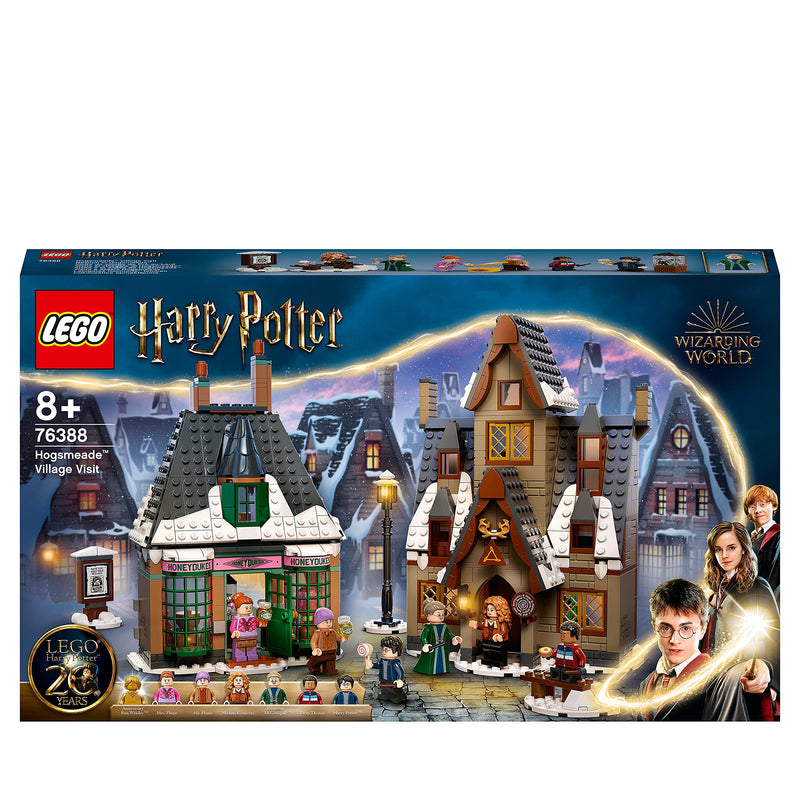 LEGO Harry Potter Hogsmeade Village Visit Building Toy, 20th Anniversary Set with Collectible Golden Minifigure, Gift for Idea for Kids, Girls and Boys 76388