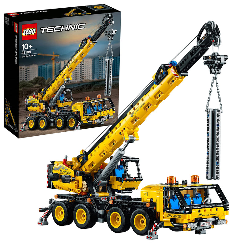 LEGO 42108 Technic Mobile Crane Truck Toy, Construction Vehicles Building Set