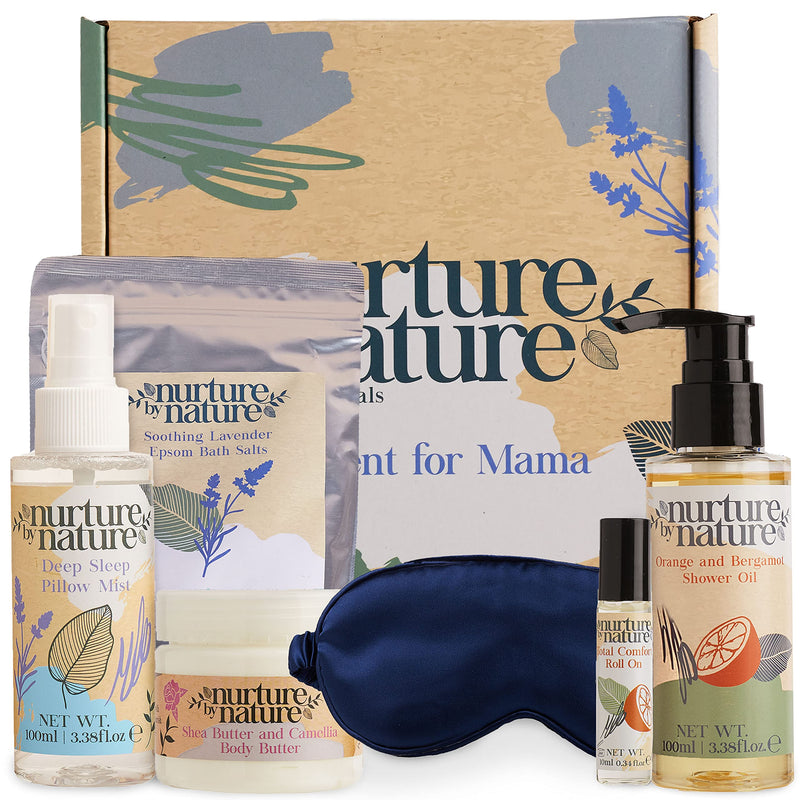 Nurture by Nature's A MOMENT FOR MAMA Gift Set, Pamper Gifts for Women, 6 Pcs per Pamper Set, Gifts for Mum, Hamper for Mum, Bath Sets, Gift Sets for Her, Spa Sets for Women Gifts