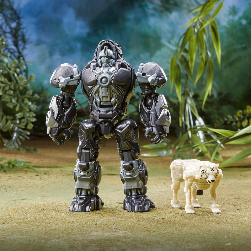 Transformers: Rise of the Beasts Film Beast Alliance Beast Weaponizers 2-Pack Optimus Primal Toy, 6 and Up, 12.5 cm