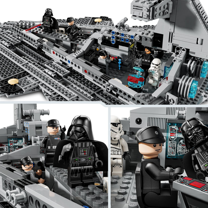 LEGO Star Wars Imperial Star Destroyer Starship Building Toy, Collectible A New Hope Set Includes a Darth Vader Character Minifigure, Birthday Gift for 10 Plus Year Old Kids, Boys & Girls 75394