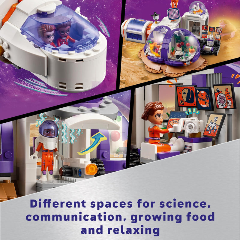 LEGO Friends Mars Space Base and Rocket, Vehicle Set with Rover and Spaceship Toy for 8 Plus Year Old Girls & Boys, Includes 4 Mini-Doll Characters, Gift Idea for Kids Who Love Science Toys 42605